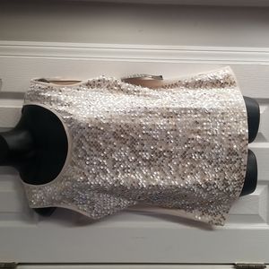 Jones New York women's top multicolor sequins St. Tropez size L